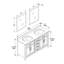 Ensemble de meuble-lavabo double 60 po avec miroir OVE Decors Tahoe-105659487-105659484