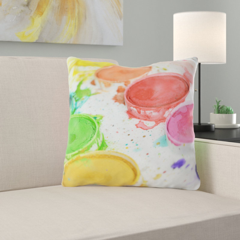 Housse et insert de coussin carré Wingo, Microsuède, Intérieur