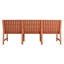 Mobilier d'intérieur / d'extérieur en polypropylène à 3 places Adaline, brun abricot, résistant aux intempéries, léger, assemblage sans tracas pour les rassemblements intérieurs 1 3 Meuble en polypropylène, imperméable-121533257