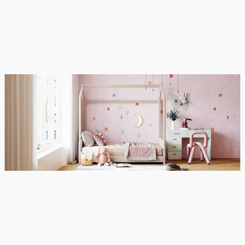 Pala Upholstered Canopy Bed