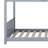  Heddo Twin Over Twin House Floor Bunk Bed Frame-988197642