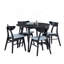 Table de 42,25 pouces, table de salle à manger en bois pour 4 personnes, table de cuisine ronde moderne pour salon, appartement, restaurant-1271346599
