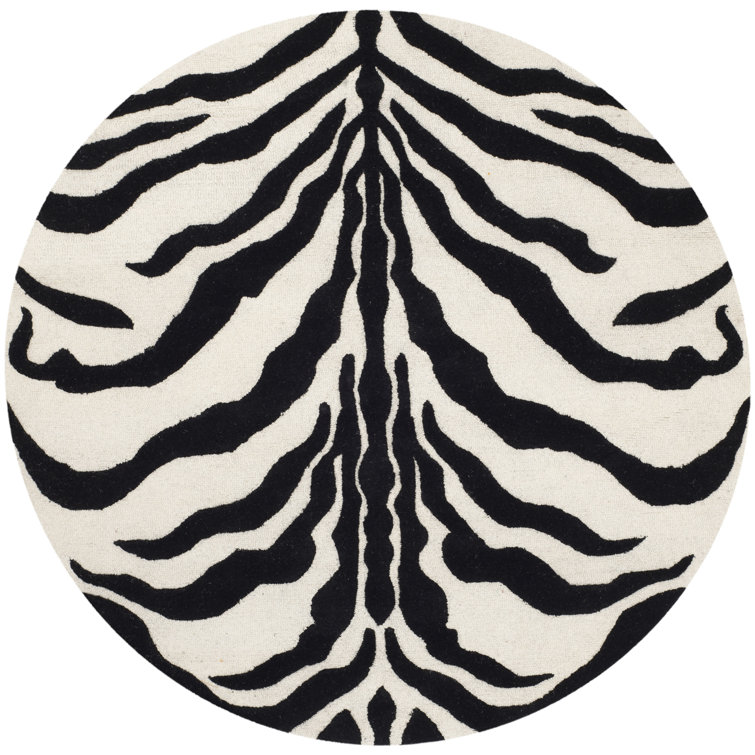 Schell Animal Print Wool Area Rug