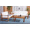 Ensemble de conversation modulaire 4 pièces avec coussins