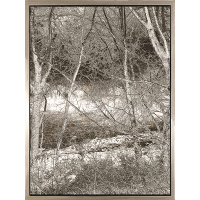 Hidden Creek - peinture sur toile à cadre flottant