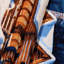Tapisserie murale «Christmas Mountain Cabins»-133642968