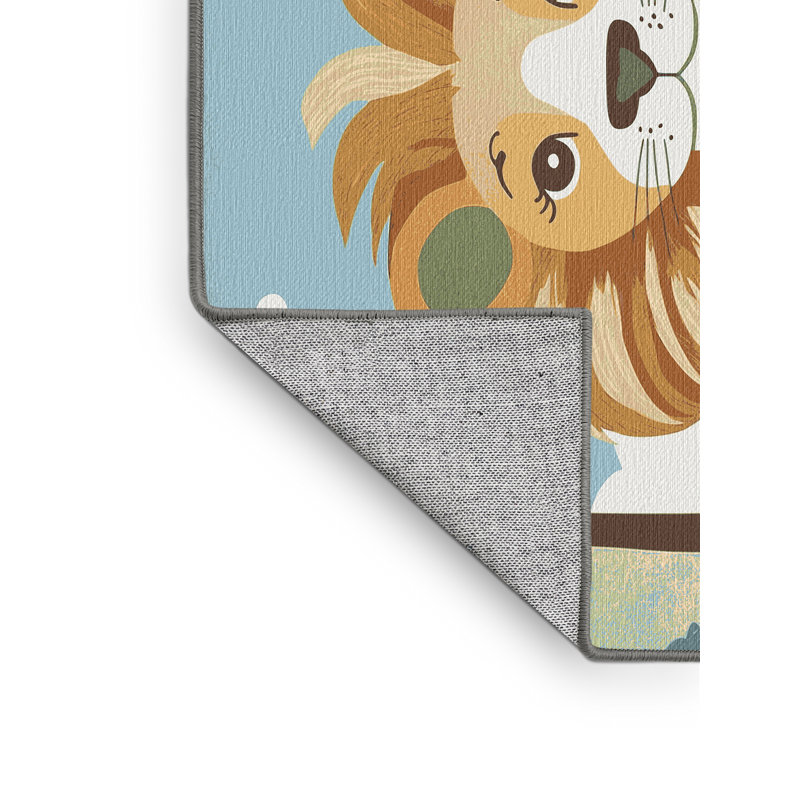 Tapis pour enfants 6 animaux Ginza, Rectangulaire 2 pi x 3 pi