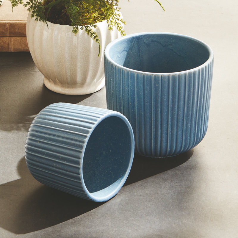 Tasha Pots, Blue