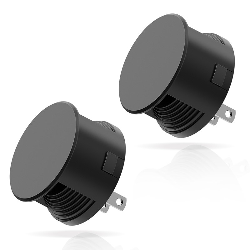 Black Dimmable Warm White 3000K LED Night Light With Mini Sconce Design