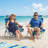 Set Of 2 Portable Backpack Folding Beach Recliners, 5-Position Adjustable Backrest & Soft Padded Headrest, Suitable For Beach, Camping-1022405841