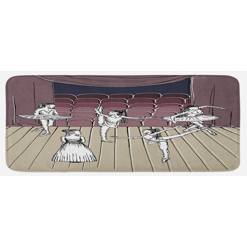 Modern & Contemporary Polyester Kitchen Mat