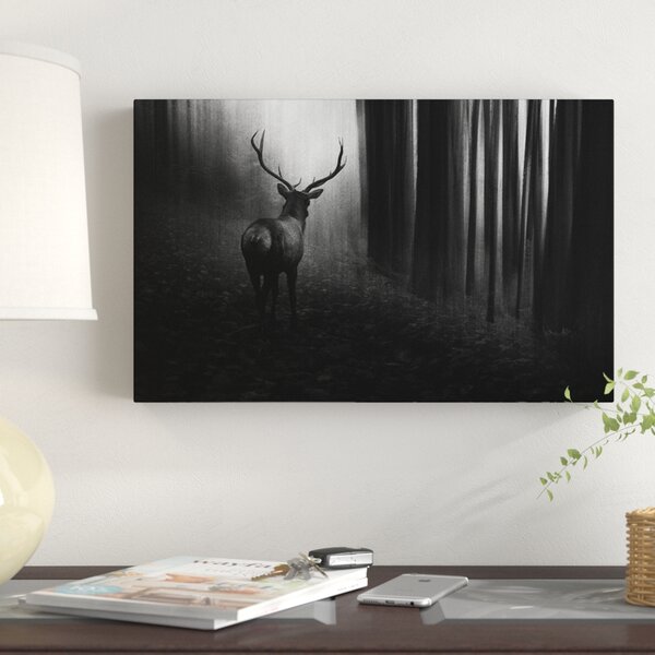 Bless international Stag Turned On Canvas by Doris Reindl Print ...