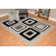 Tapis gris / noir Elisavet-2057533655