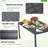 Ascencion Rectangular Metal Outdoor Dining Table , 60'' in. W 35.5'' in. D