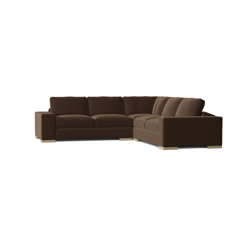 Canapé modulaire Brann de 120 po de largeur Brann, Chocolat, Noyer
