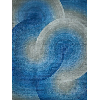 Mitomo Handmade Wool/Bamboo Silk Area Rug