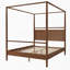 Lit à baldaquin en bois-831190571