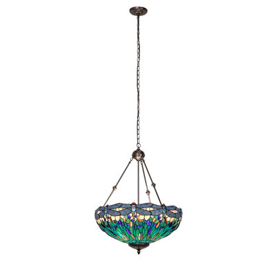 Tiffany Hanginghead Dragonfly 3 - Light Pendant