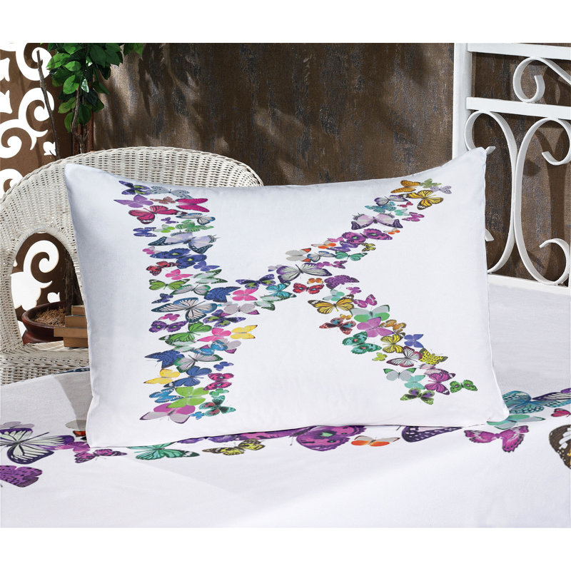 Multicolore drap-housse et coussin décoratif Ambesonne, Ensemble de draps pour lit double + 5 pièces supp