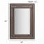 1 miroir rectangulaire en bois gris PCS