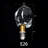 LED Solid Crystal-Style Glass Bulb, 3000K Warm White, E26/27 Medium Base Bulbs (Base not included)-121723608-121723611