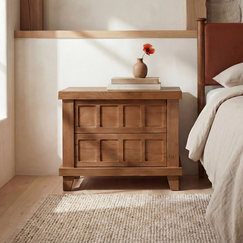 Enya Nightstand, Red