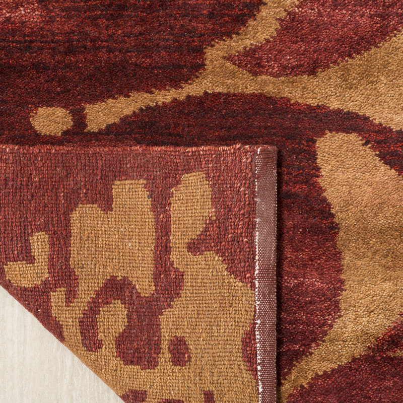 Tibetan Hand Knotted Wool Pile Handspun Rug, Rectangle 9' x 12'