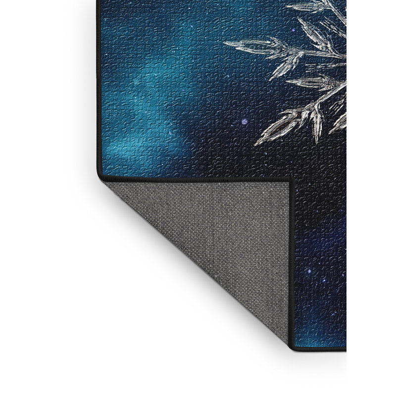 Tapis bleu Star, Rectangle 4 pi x 6 pi