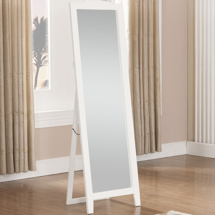 Miroir traditionnel pleine longueur, Blanc