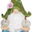 STATUE SOLAIRE DE GNOMÉ MÉDITANT