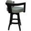 Tabouret de bar pivotant en bois Camili sur base en S-1917114445-1938551397-1940356425