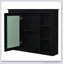 Armoire de salle de bain murale moderne avec miroir et 6 tablettes ouvertes, solution de rangement durable et écologique-566845747