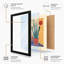 Geometric Cactus Mid-Century - Framed Print-1941314572-1941314569