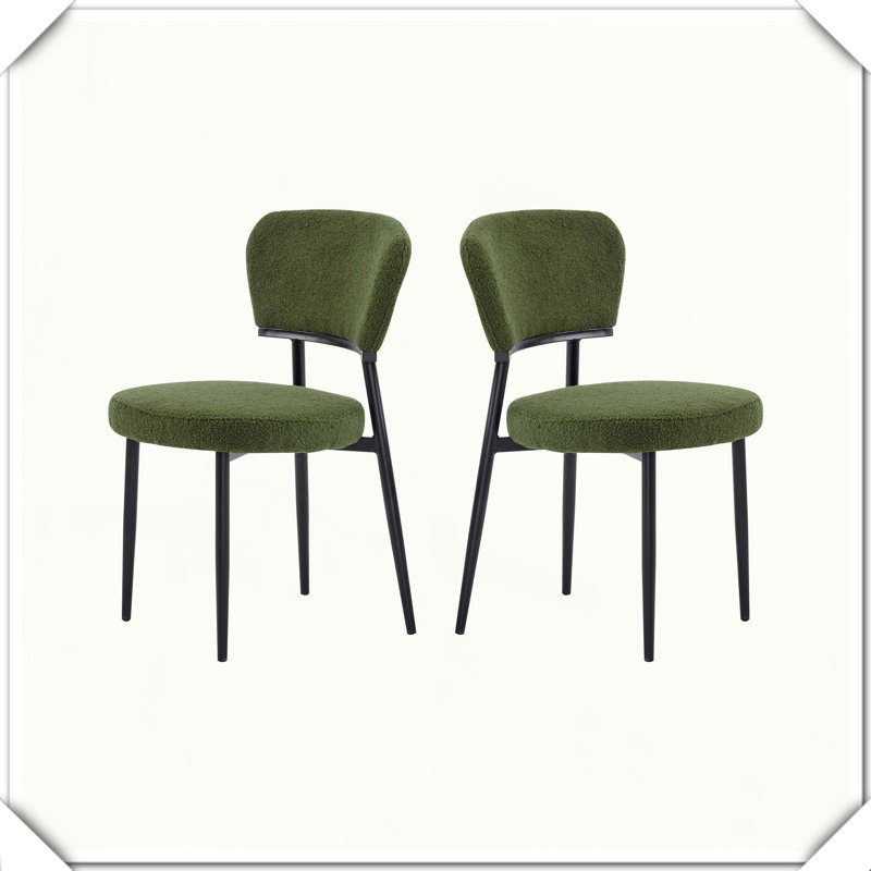 Chaise de salle à manger 2 pièces rembourrée Robuste Confortable Élégant Durable Pratique