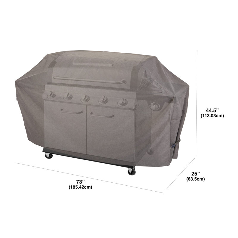 Modern Leisure Garrison 65 in. Grill Cover, Waterproof, 65"L x 25"W x 44.5"H, Granite, 44.65" H x 25" W x 73" D