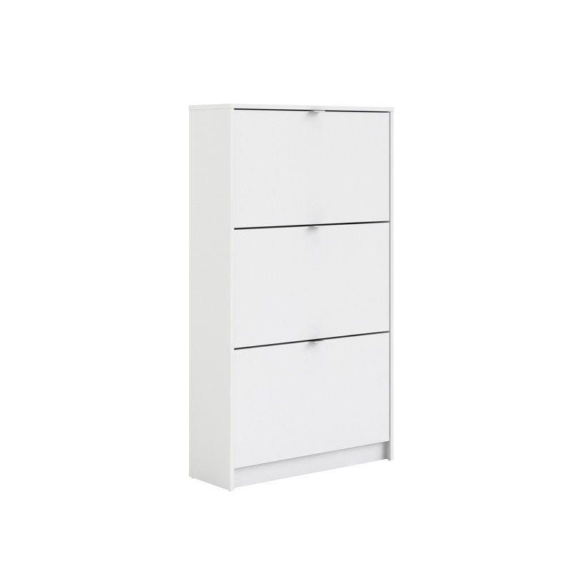 Domini 10 Pair Shoe Storage Cabinet, White