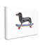 «Dachshund Dog Skateboarding cmw-032», art mural personnalisé-102555293-102504303-102504302