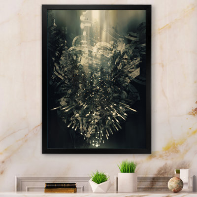 Dark Abstract Science Fiction - Modern & Contemporary Canvas Wall Decor