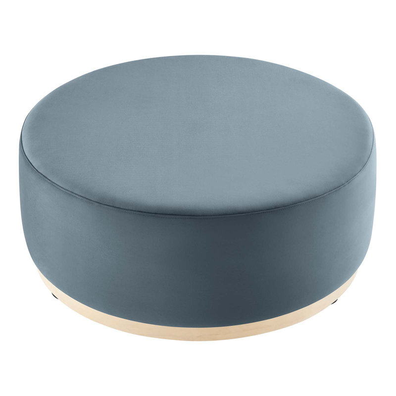 Modway Tilden Upholstered Ottoman, Blue Velvet