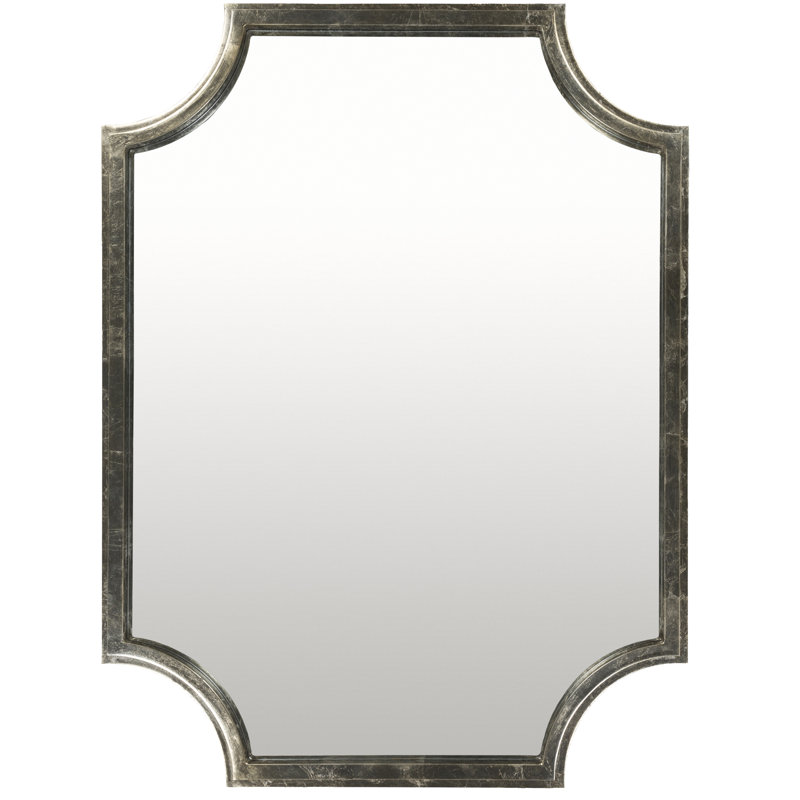 Errol Wood Flat Wall Mirror, Silver