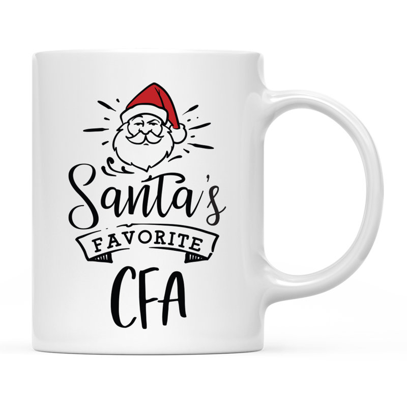 Grande tasse à café Tuileries, « Santa's Favorite CFA Certified Financial Analys