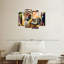 «Passionate Moment», ensemble de 4 toiles abstraites sur toile-92829127