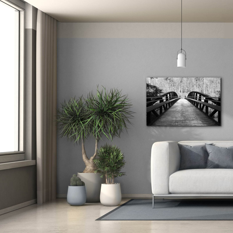 Art mural sur toile «Wiconisco Creek Bridge» par Lori Deiter, H 26 po x l 40 po