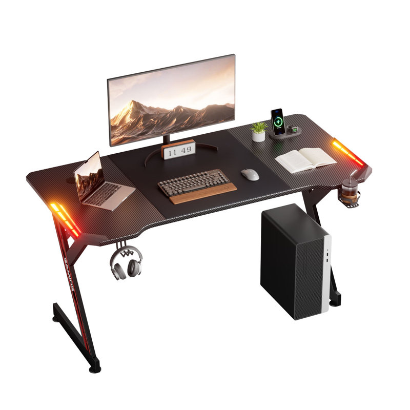 MDF Steel Computer Desk, 75cmH×120cmW×60cmD