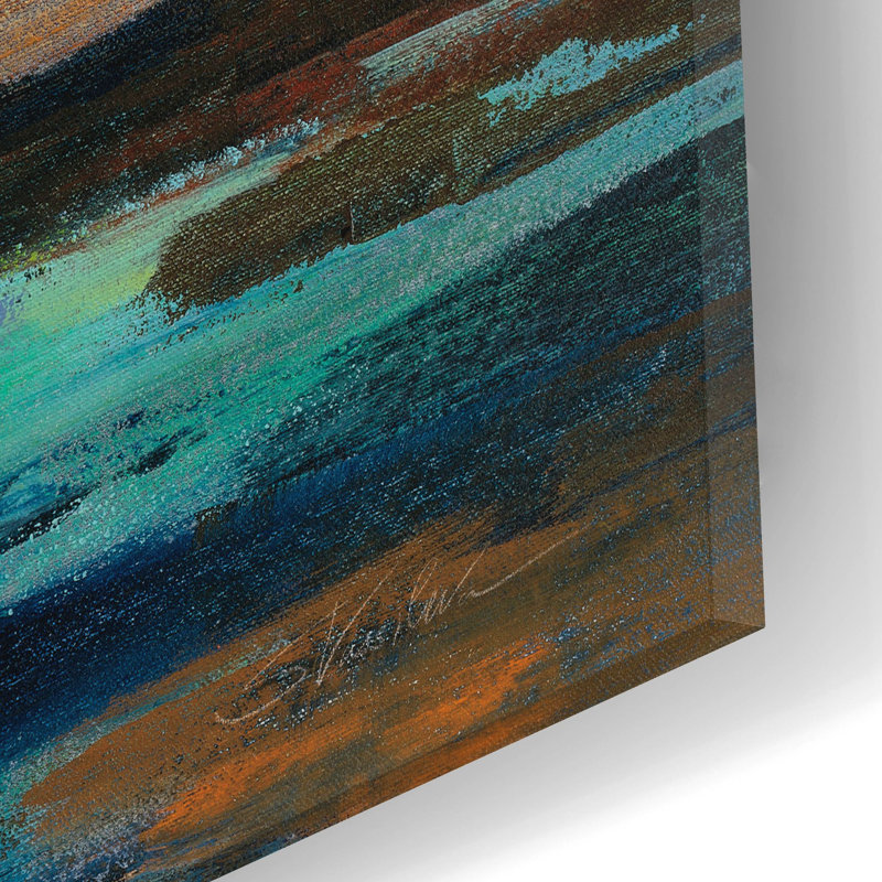 Ivy Bronx «Delmar Sunset I» par Silvia Vassileva, art mural en verre acrylique, 48 po x 24 po, H 12 po x l 24 po