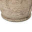 Vase en terre cuite rustique vert et brun avec quatre poignées, décor de style poterie