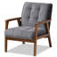 Fauteuil en polyester capitonné de 25,2 po de largeur Charrell-618635611
