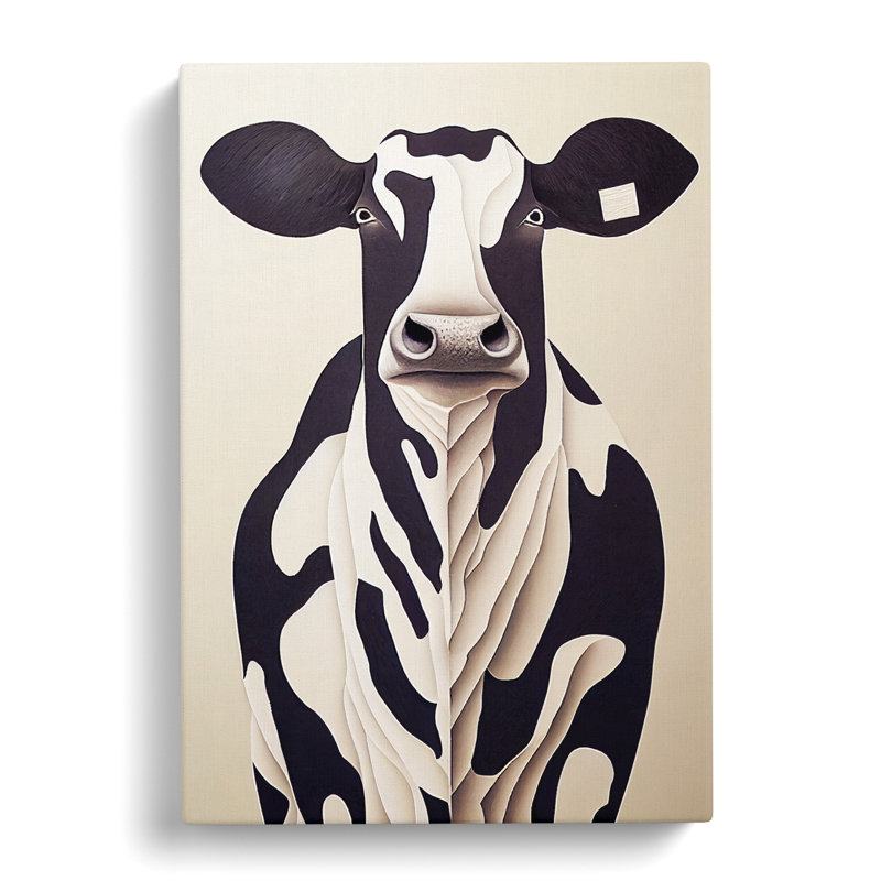 Cow - Wrapped Canvas, 50cm H x 35cm W x 3cm D