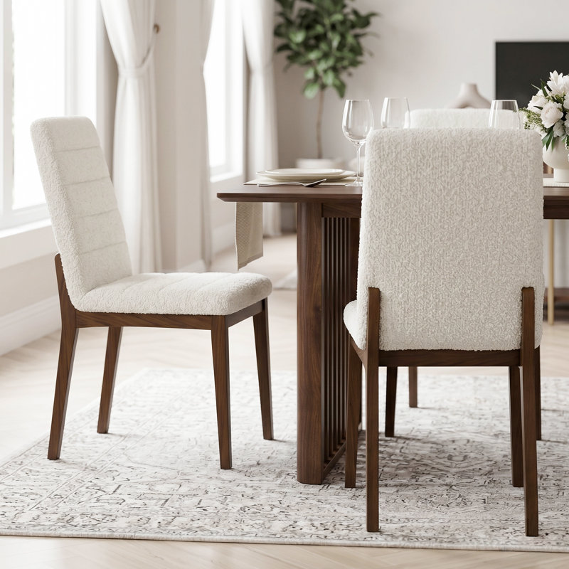 Chaise d'appoint Zaliya, Boucle blanc