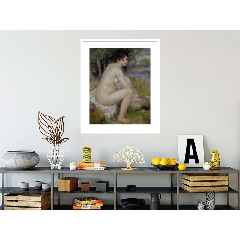 «Nude in a Landscape» par Pierre-Auguste Renoir, impression giclée encadrée, H 15,77 po x l 13,75 po